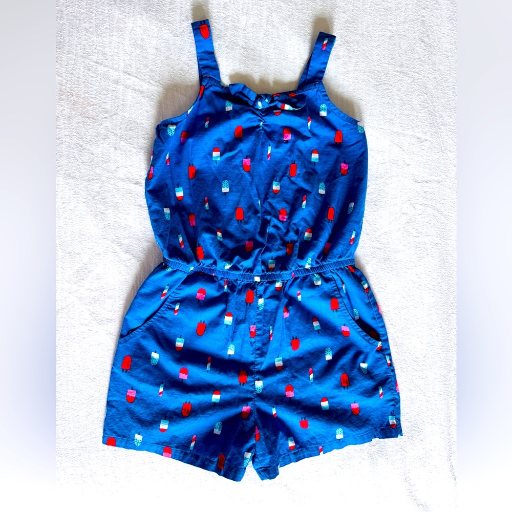 Blue Popsicle Romper 🇺🇸